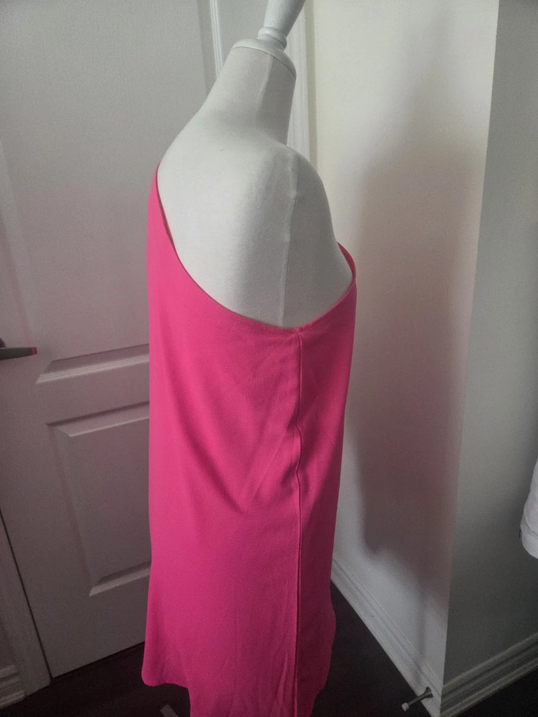 Hot Pink One-Shoulder Dress - photo 3