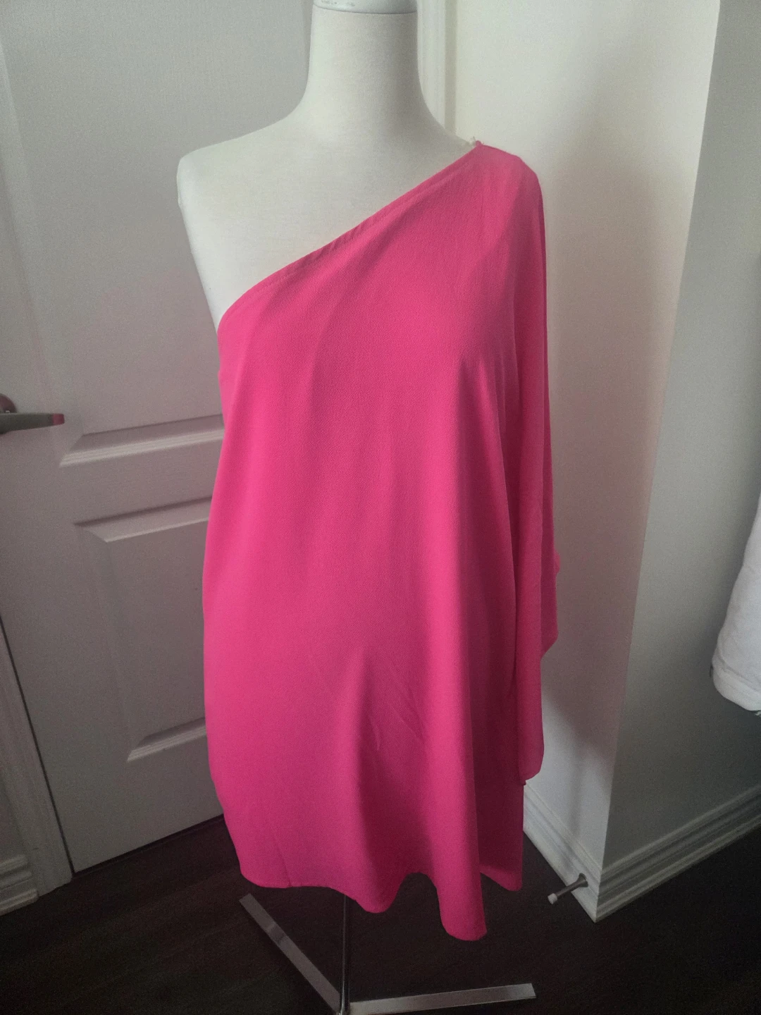 Hot Pink One-Shoulder Dress - photo 5