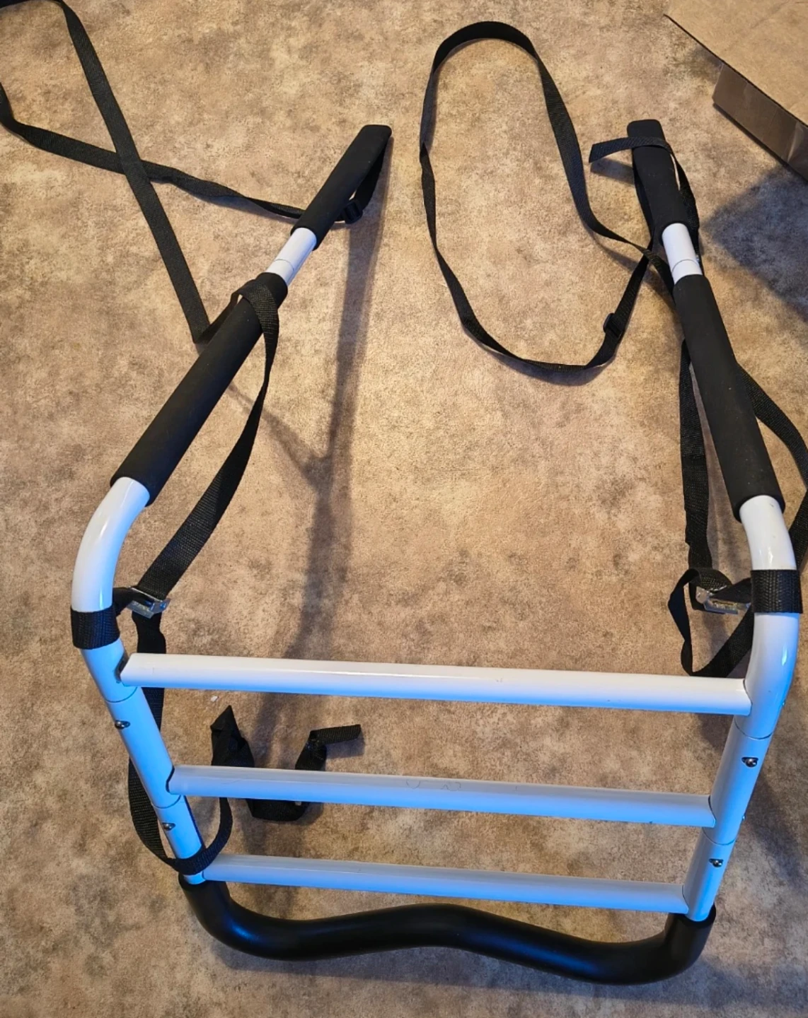 Bedside safety Rail with Straps
