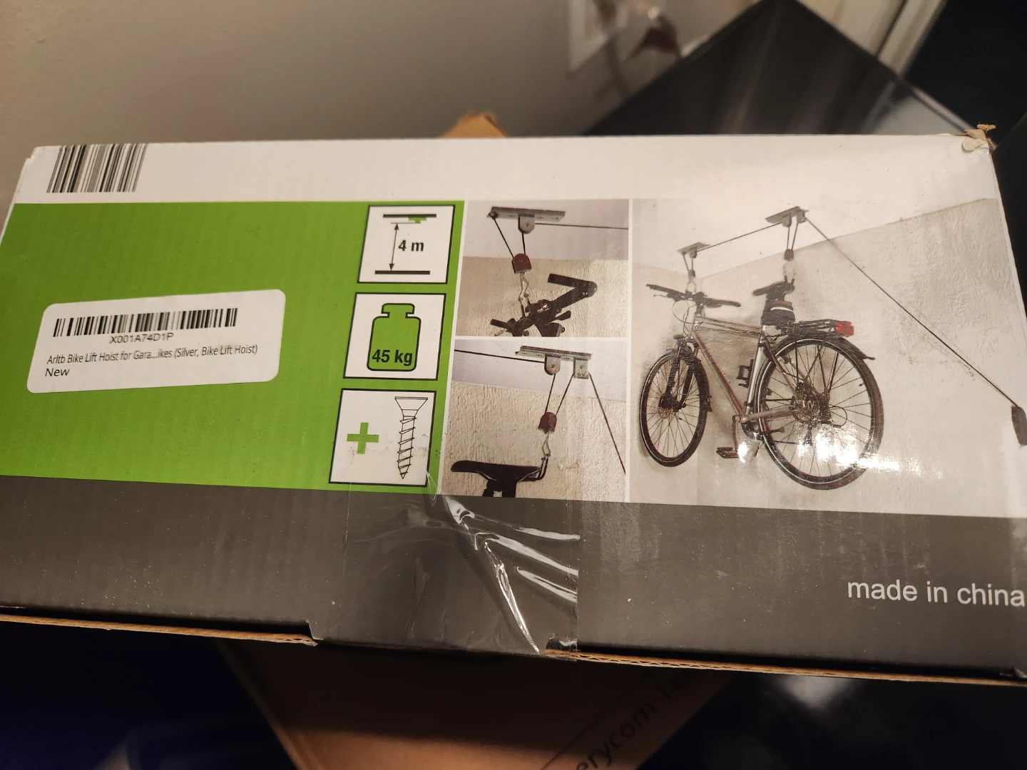ARLTB Bike Lift Hoist for Garage Storage - 45 kg