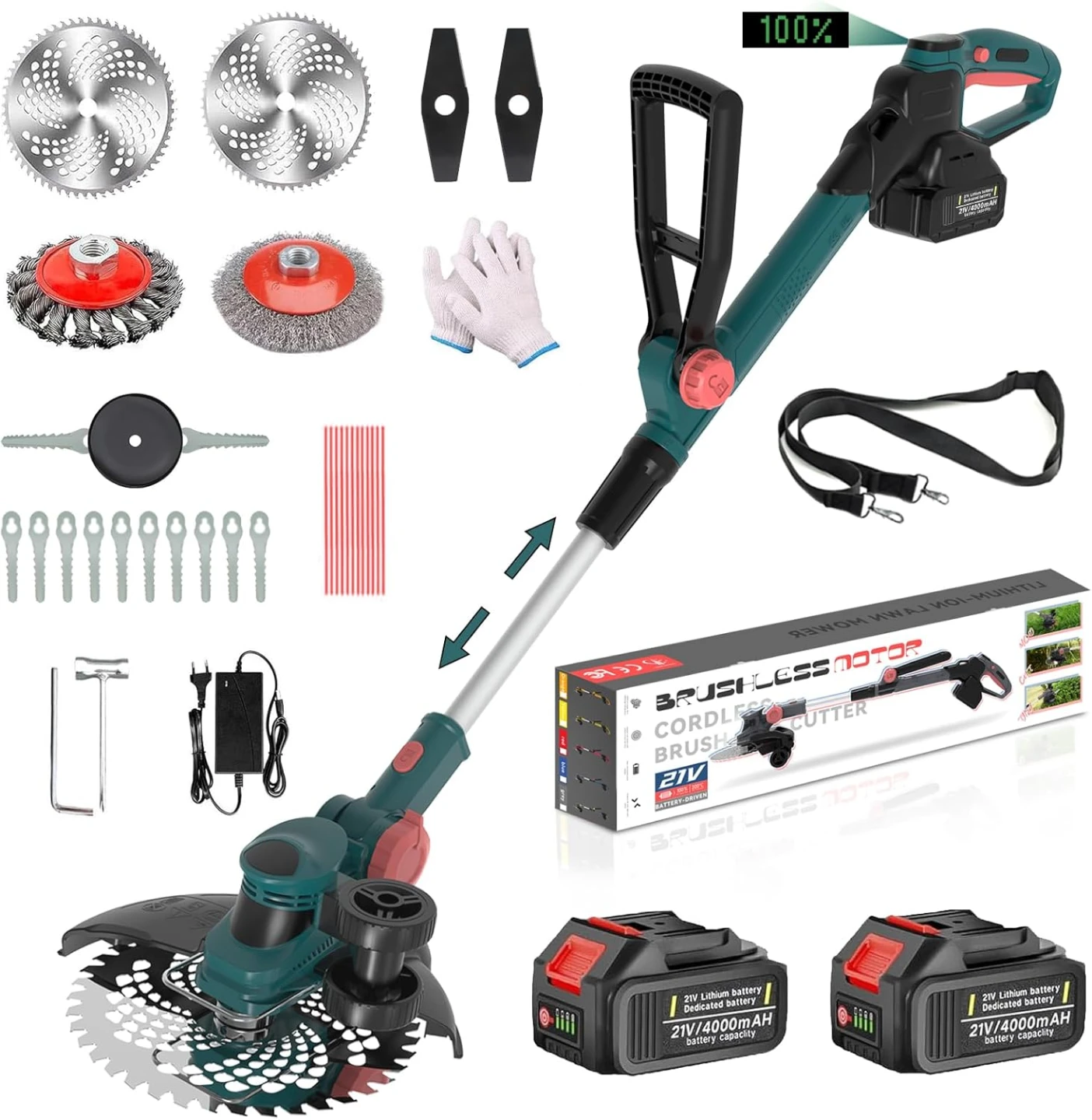 Brand New 4 in 1 Cordless Battery Weed Trimmer For Sale