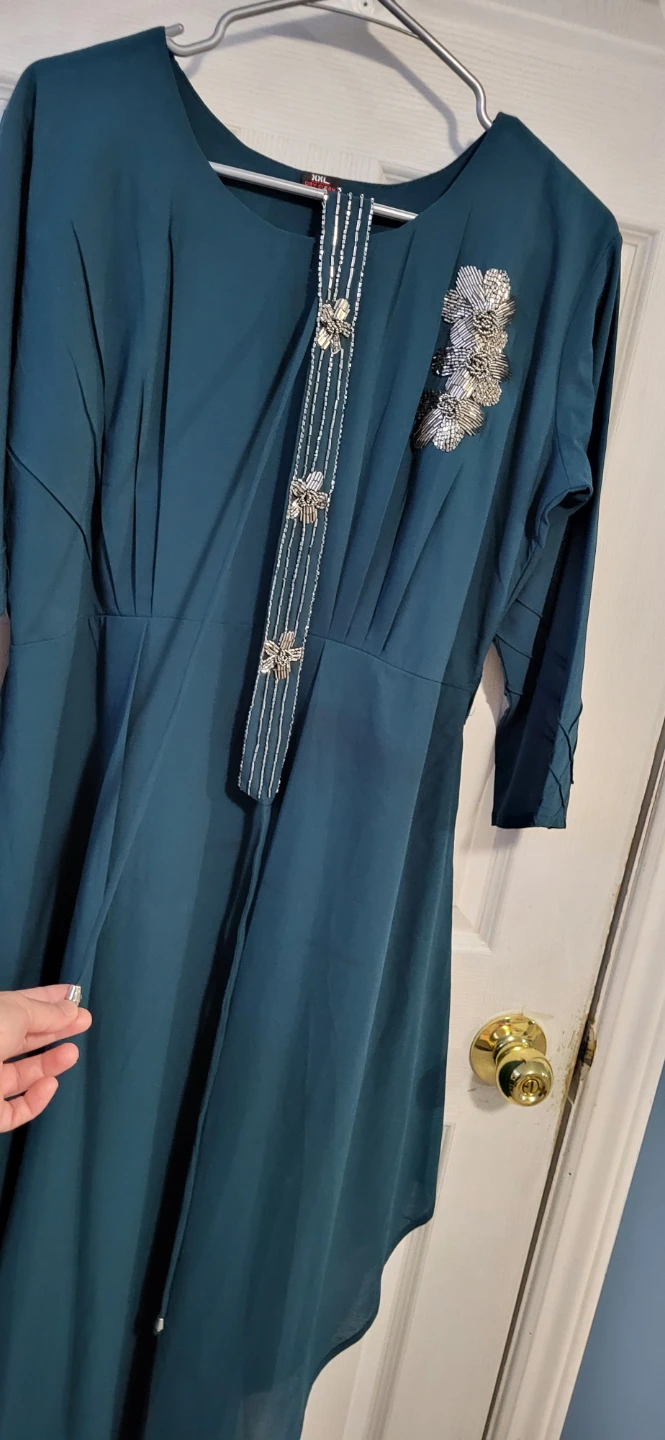 New Teal Beaded Dress - XL,XXL - photo 2