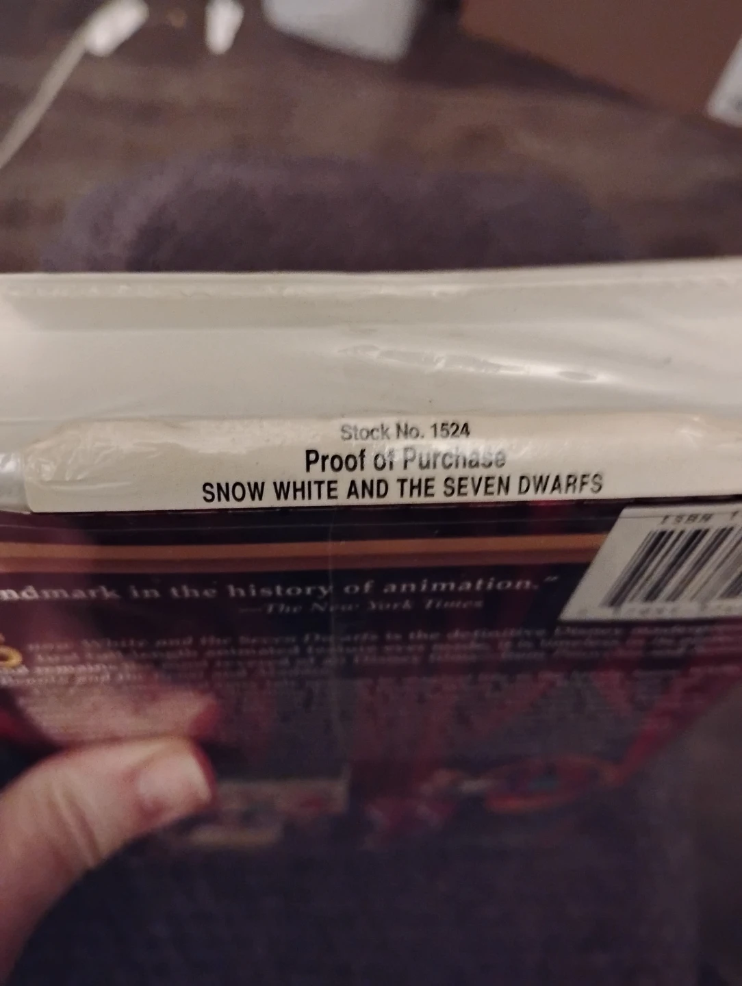 VINTAGE!! DISNEY'S SNOW WHITE & THE SEVEN DWARFS, 1994, VHS - photo 3