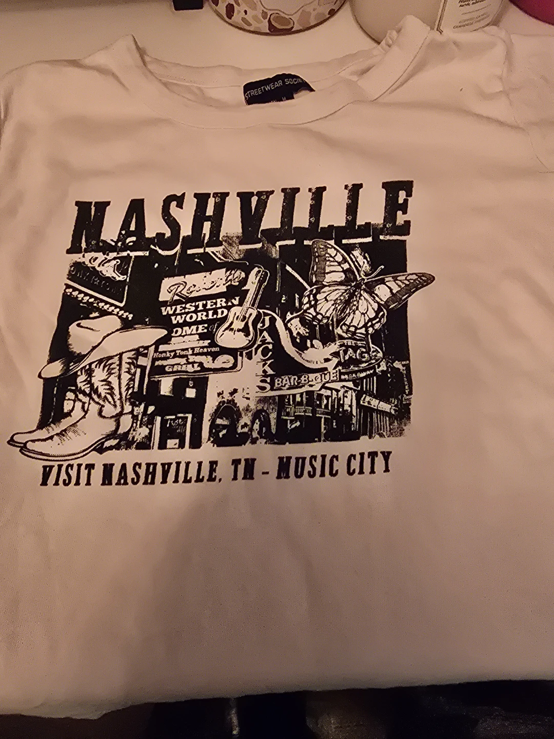 White Nashville Graphic T-Shirt - photo 2