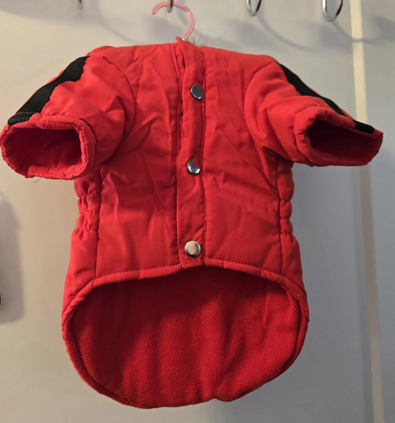 Red Dog Winter Coat with Fur Trim .New - photo 2