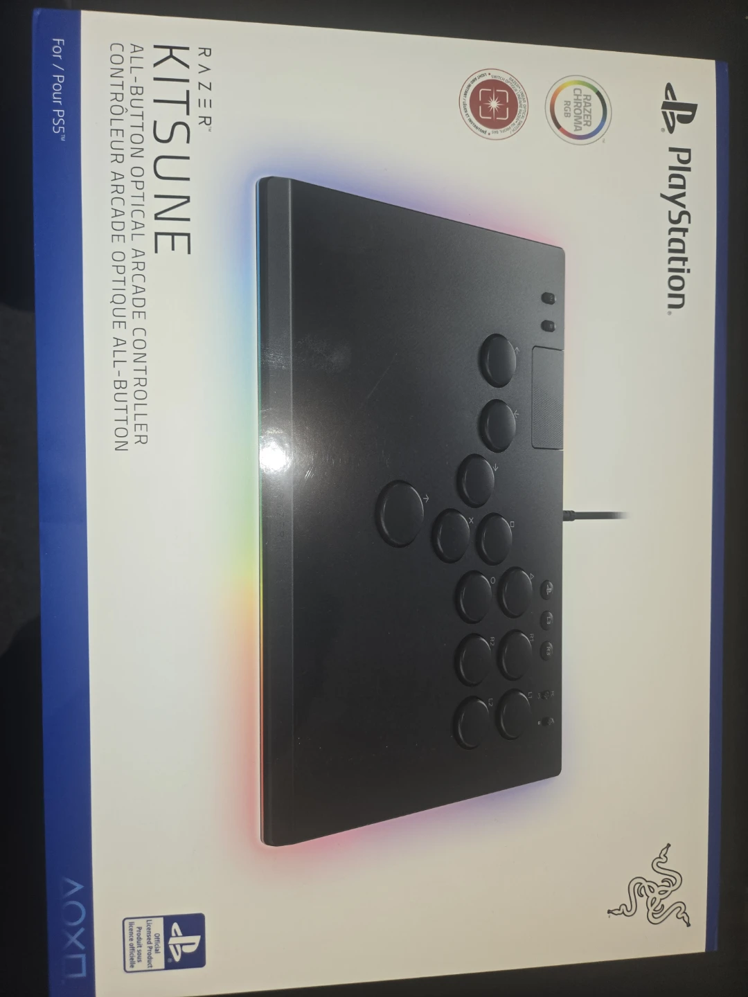 Razer Kitsune All-Button Optical Arcade Controller for PS5