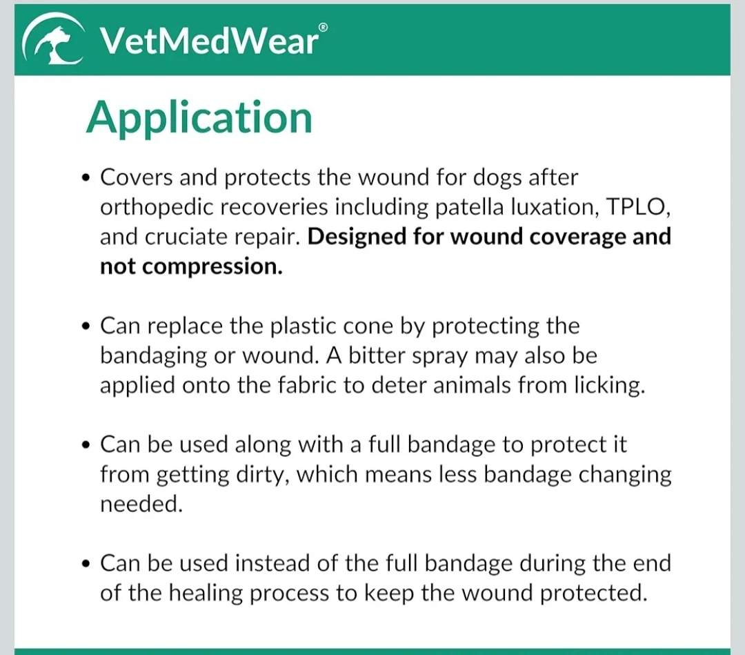 Hip and Thigh Wound Protective Sleeve for Dogs...New...XXL - photo 4