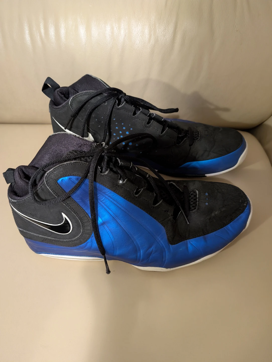 Nike Athletic Air Max Wavy Blue/Black Men Sneakers-Size US14
