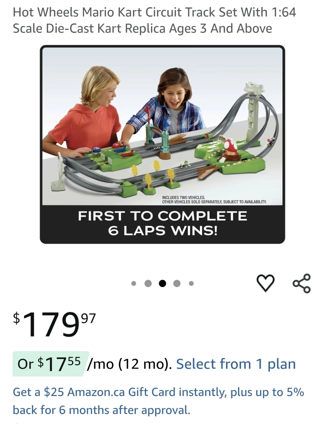 Hot Wheels Mario Kart Track Set - photo 2