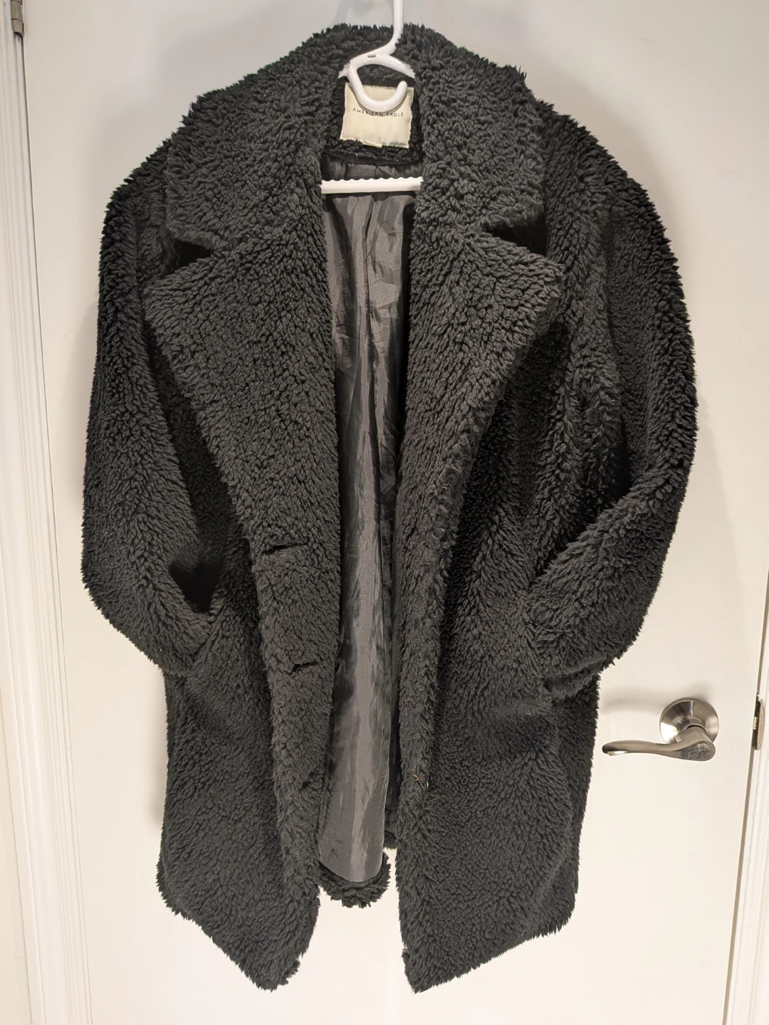 Oversized Black Teddy Coat 🥕 - photo 2