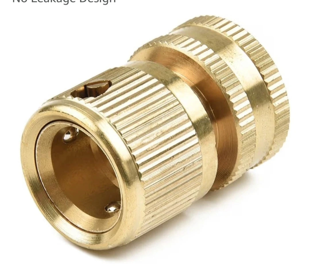 Set of 2 Brass 3/4" Hose Connector Adapter For Garden Tap - photo 5