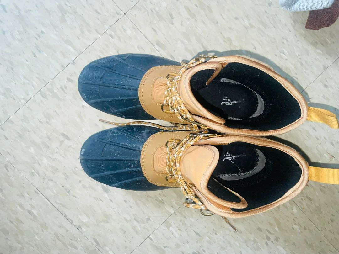Universal Thread Women's Duck Boots Tan/Blue Size 11 - photo 3