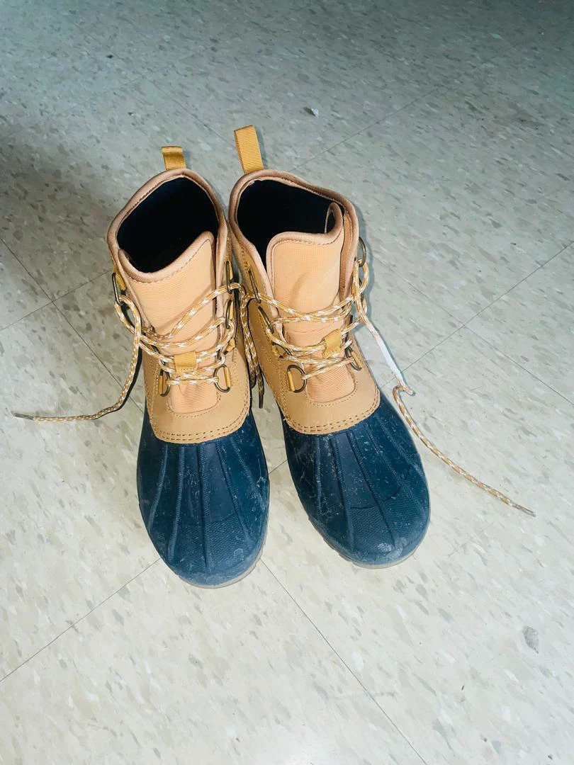 Universal Thread Women's Duck Boots Tan/Blue Size 11 - photo 5