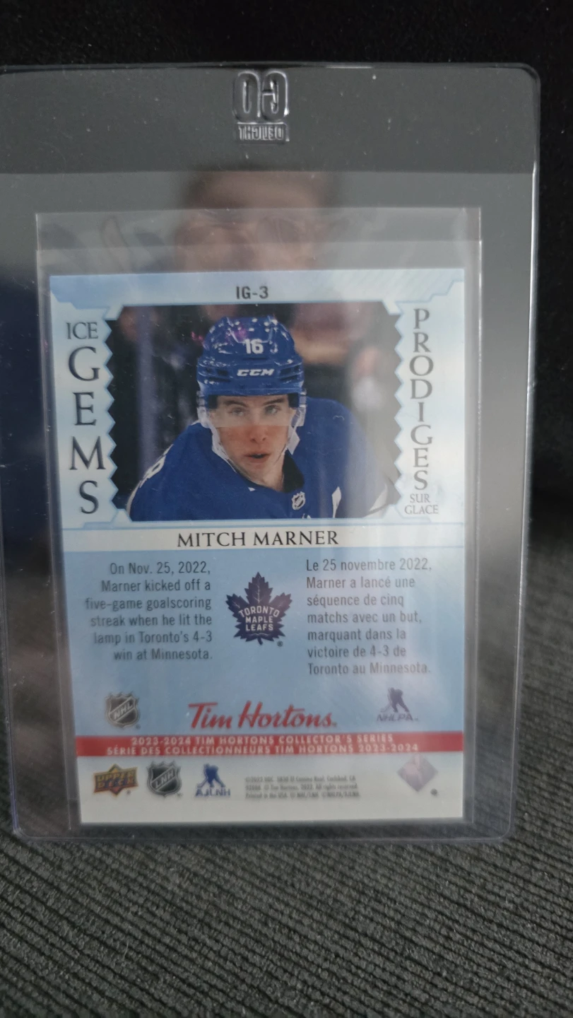 Mitch Marner Upper Deck Ice Gems 2023-2024 Hockey Card - photo 2