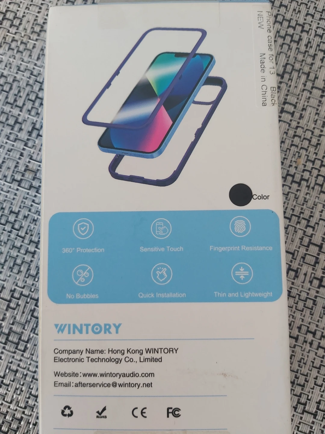 WINTORY Full Body Case for iPhone 13 - Black - photo 3