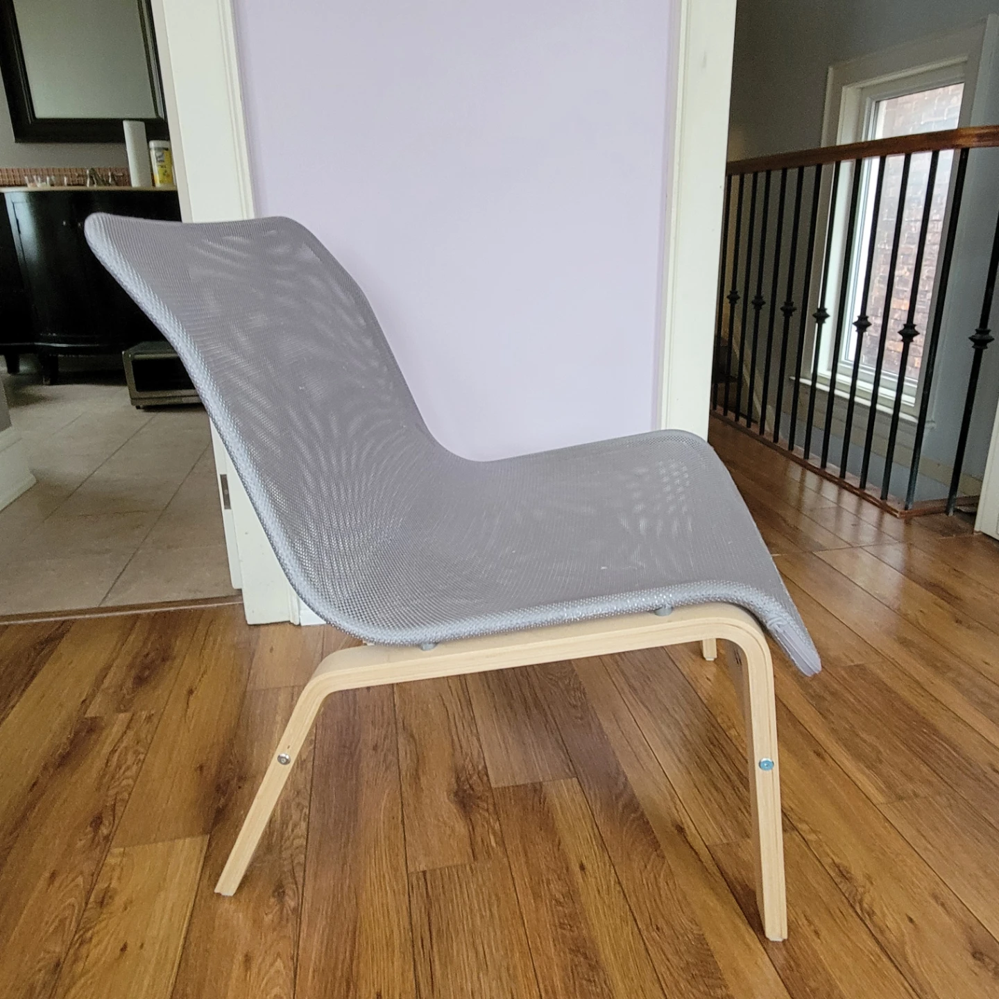 Grey Mesh Ikea Chair - photo 2