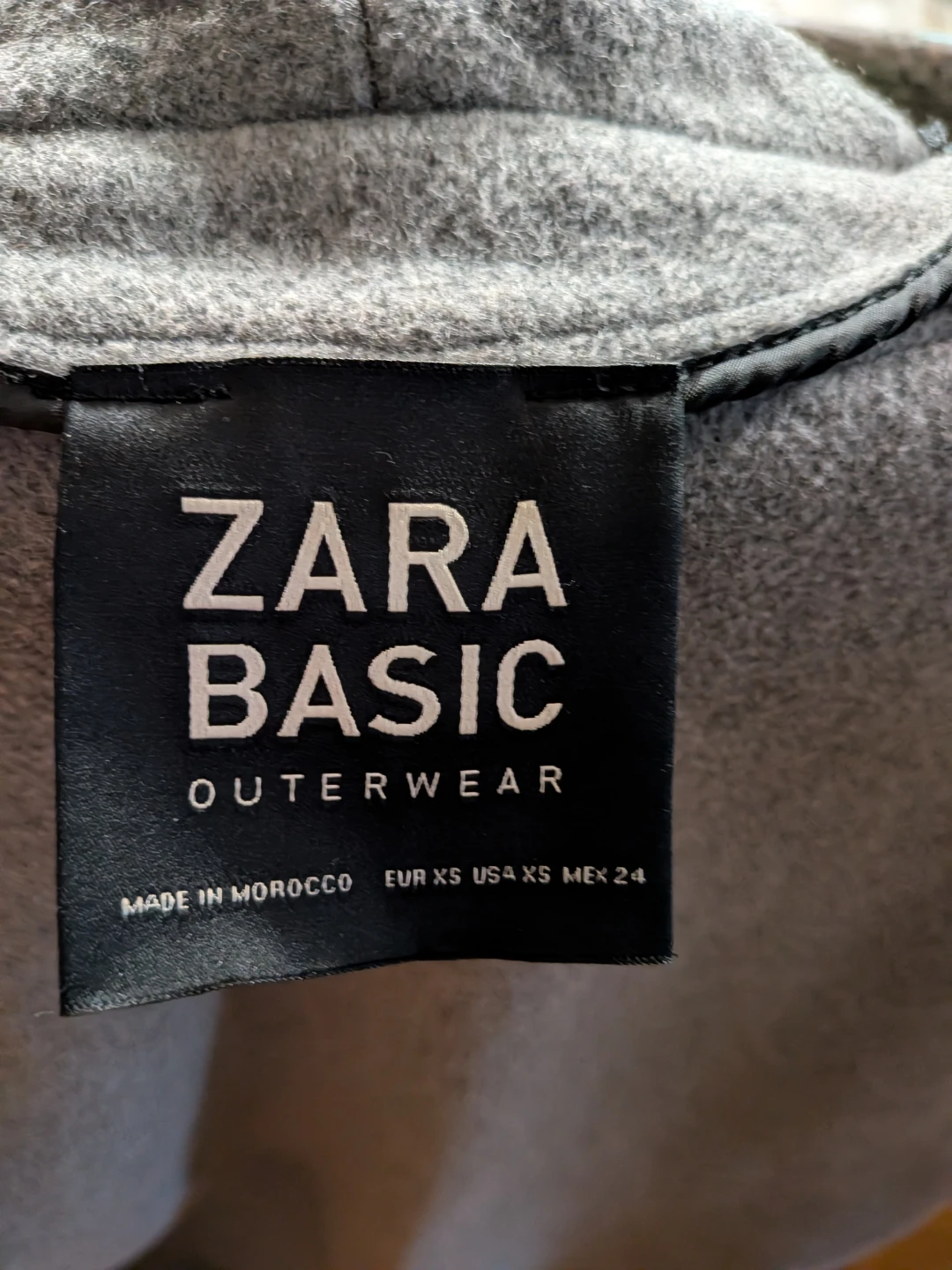 Zara Basic Grey Wool Blend Vest - XS - photo 3