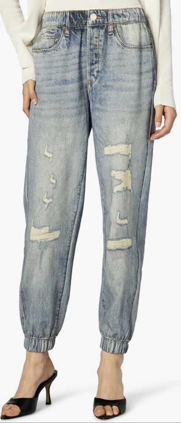 [BLANKNYC] French Terry Distressed Jogger - photo 3