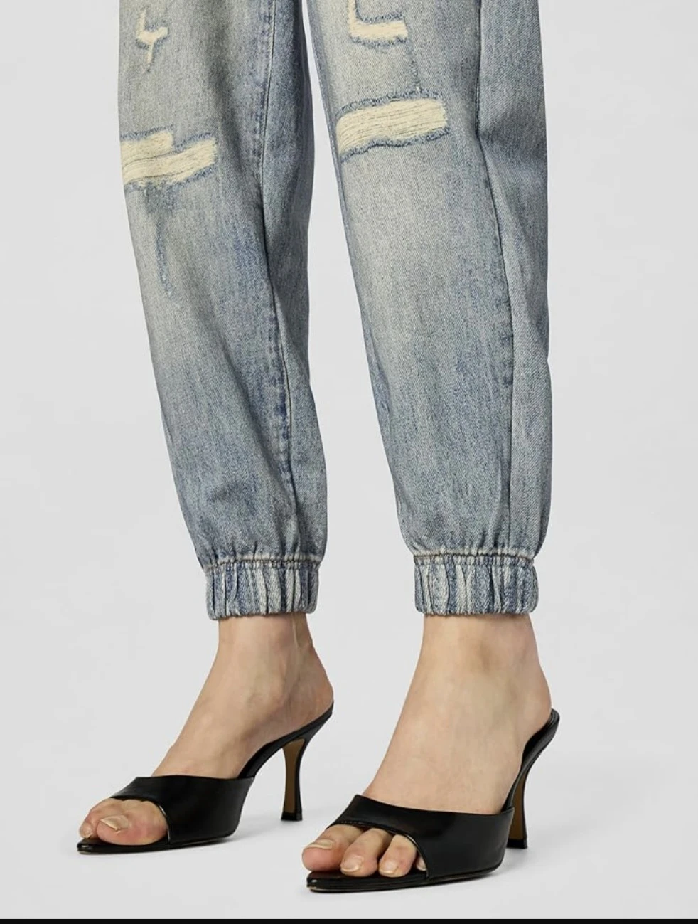 [BLANKNYC] French Terry Distressed Jogger - photo 4