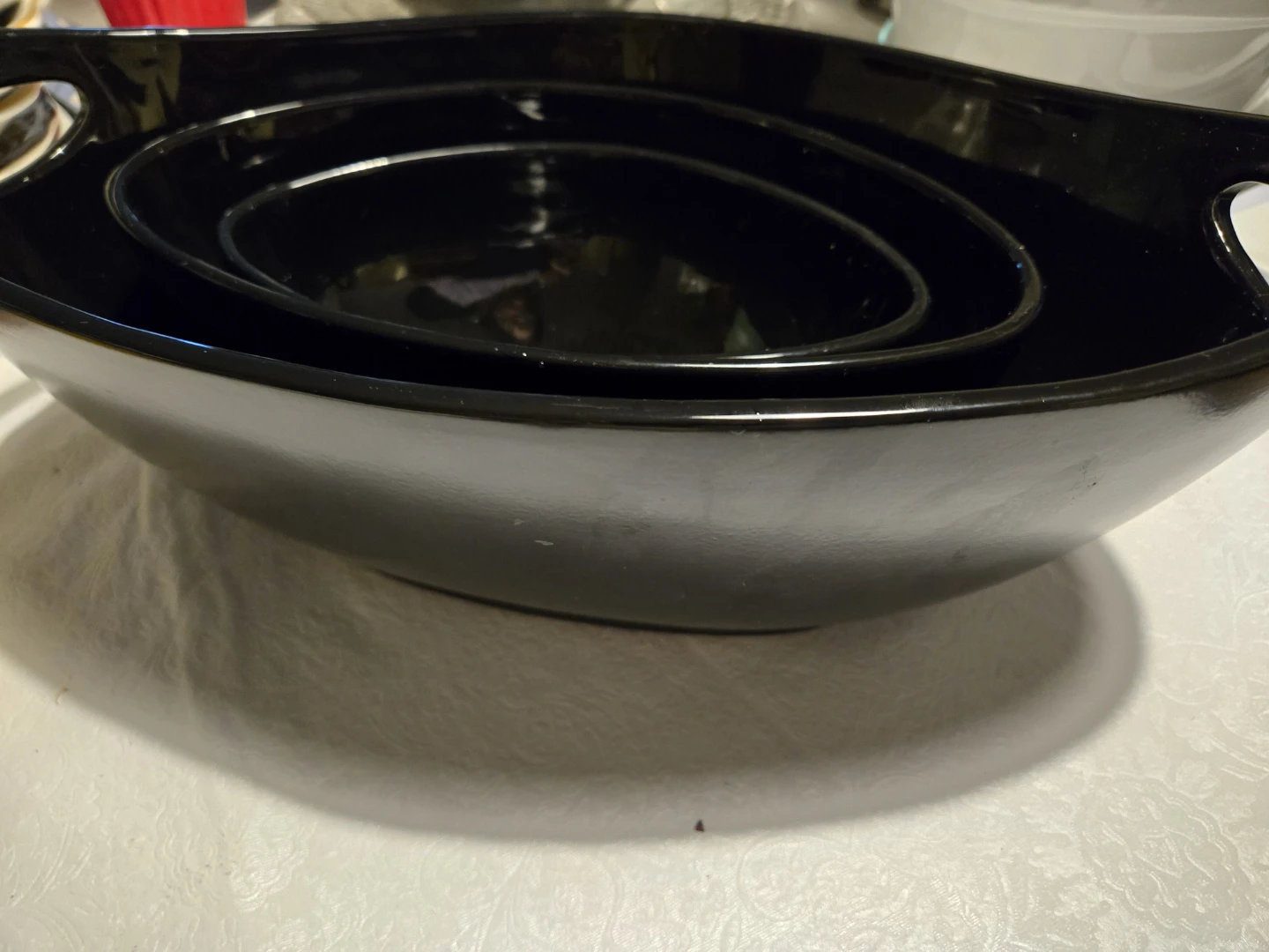 Black Nesting Serving Bowls (set of 3) - photo 2