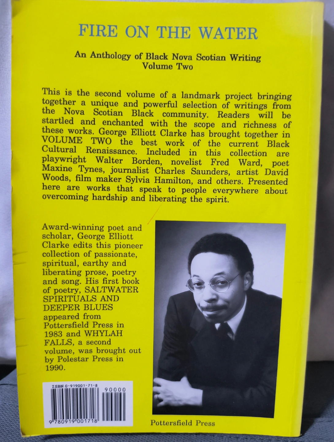 Fire on the Water: Anthology of Black Nova Scotian Writing - photo 2