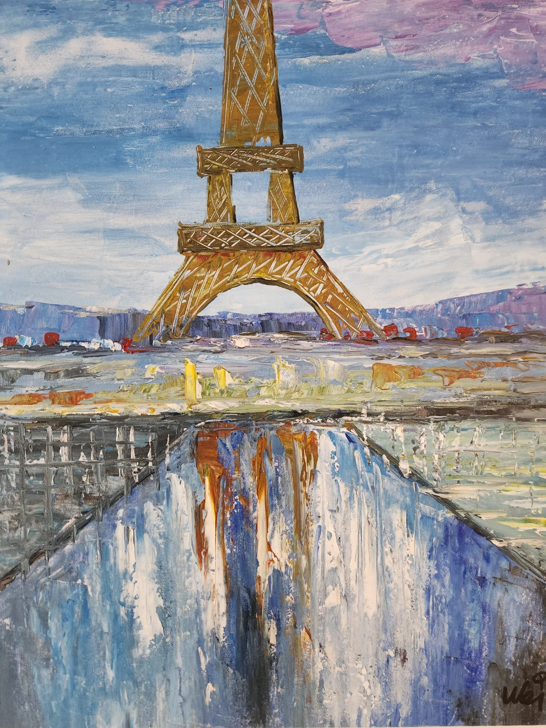 Eiffel Tower painting