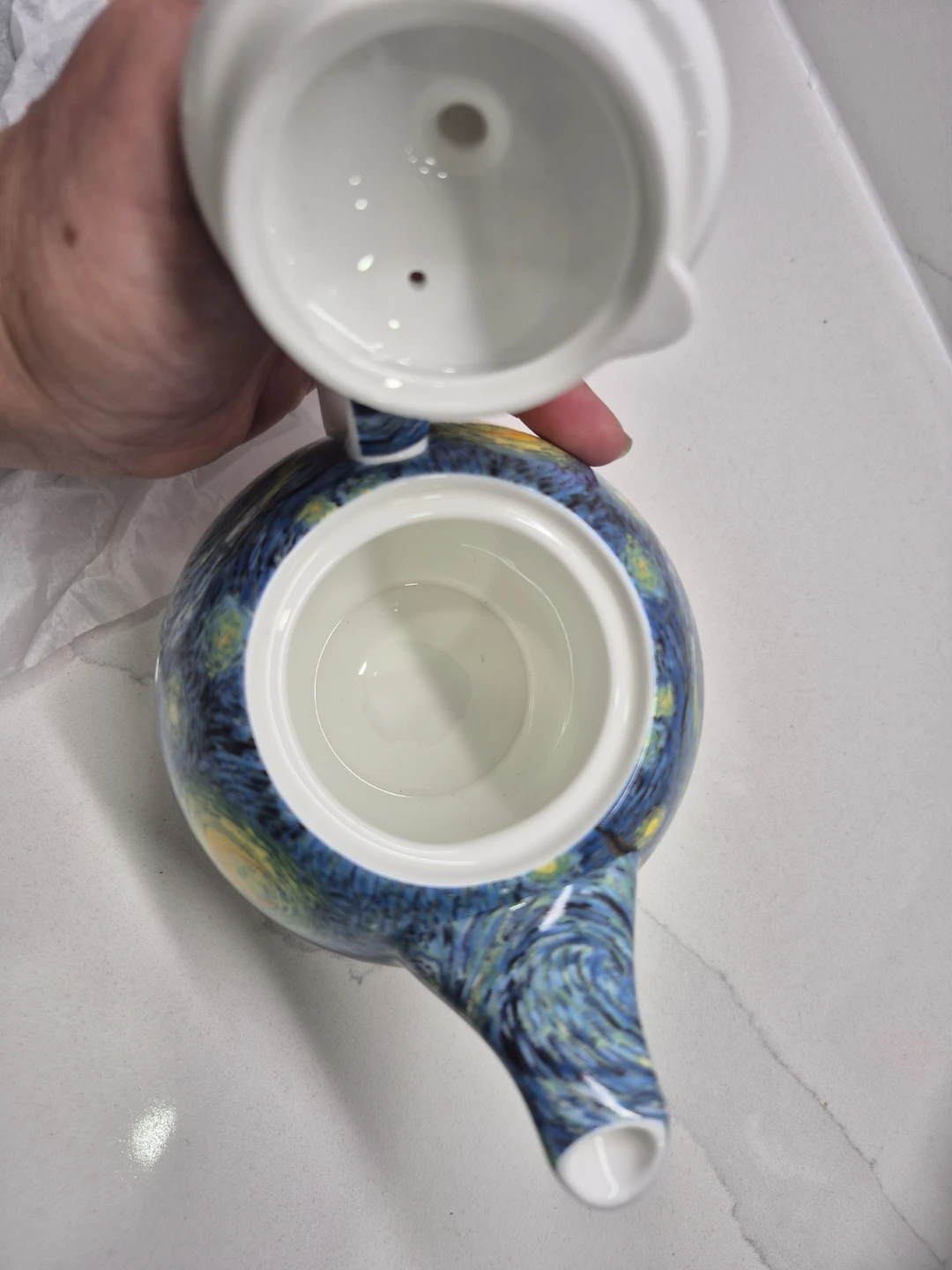 New- Van Gogh's Starry Night Teapot Set - photo 4