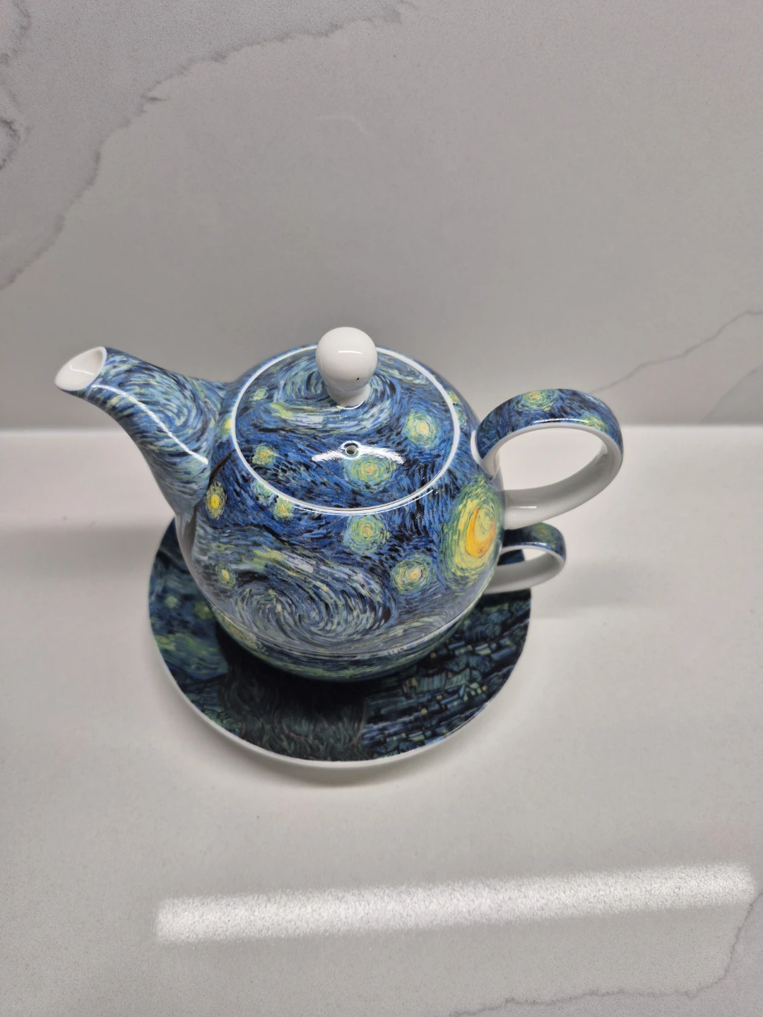 New- Van Gogh's Starry Night Teapot Set - photo 5