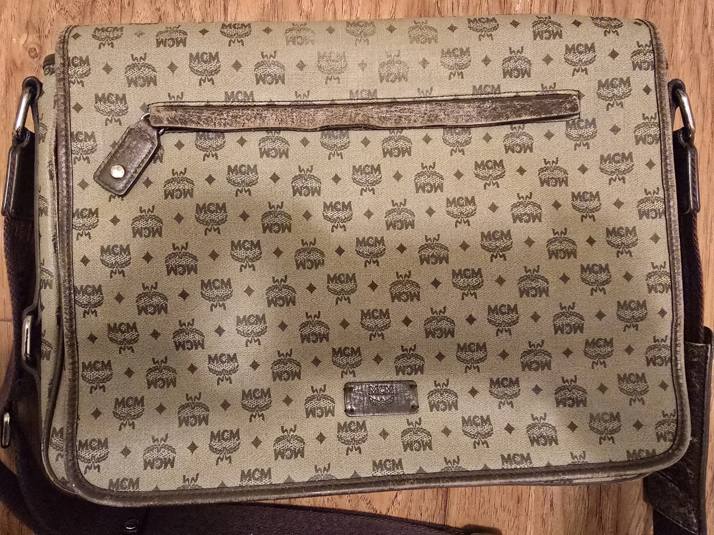 MCM Unisex Visetos Messenger Bag