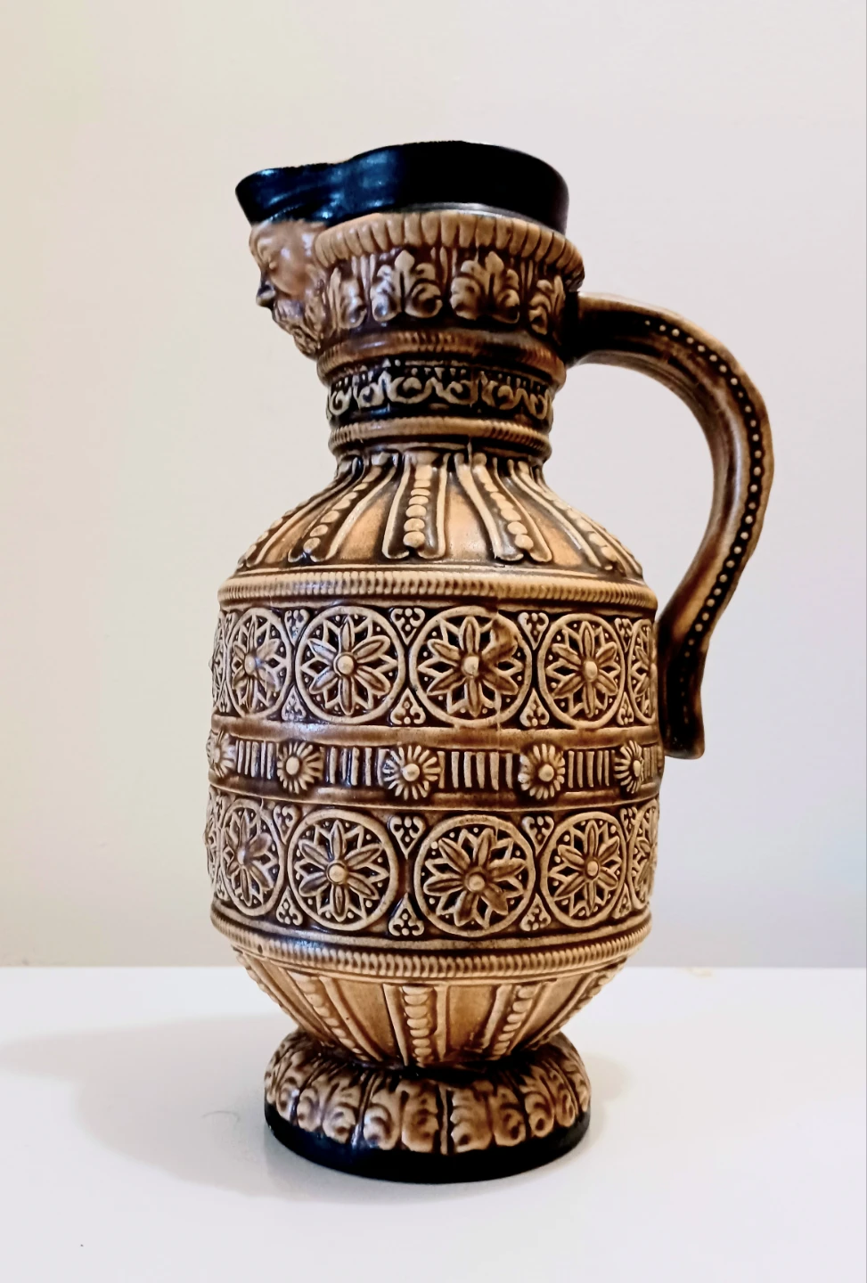 Vtg Unique W. German Gerz Pitcher - photo 3