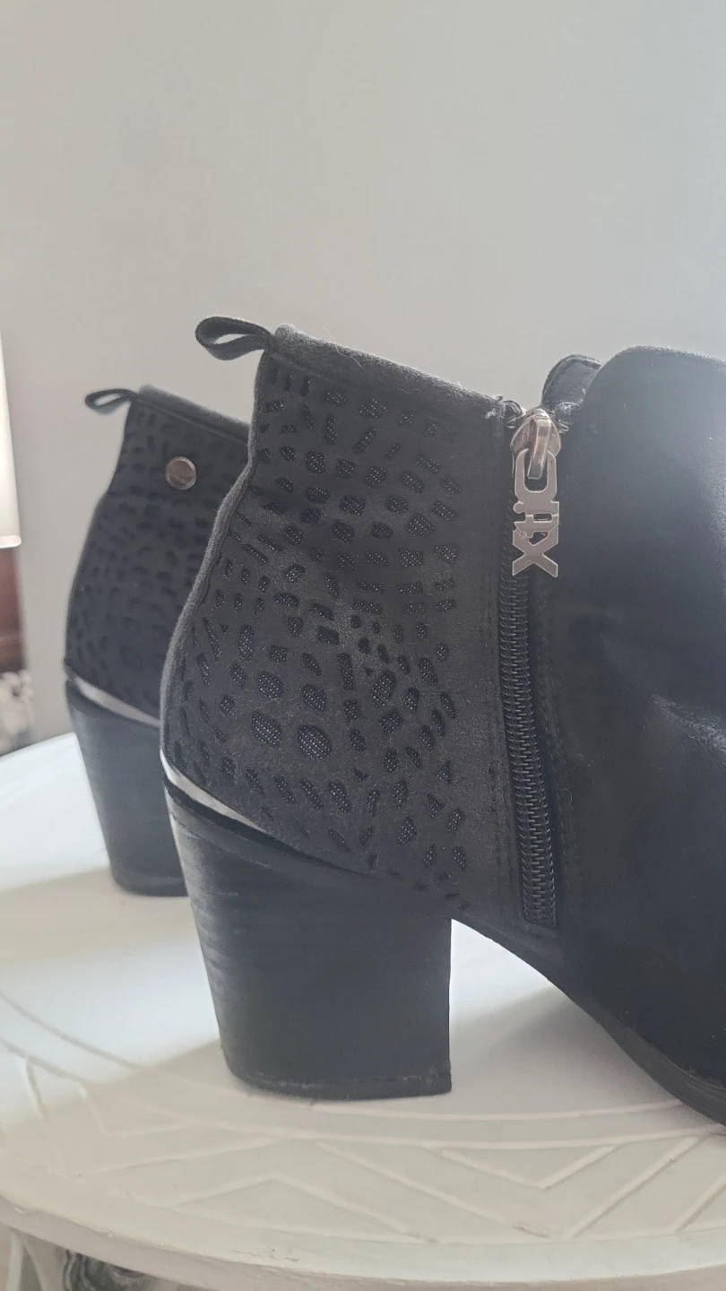 XOXO Black Suede Ankle Boots