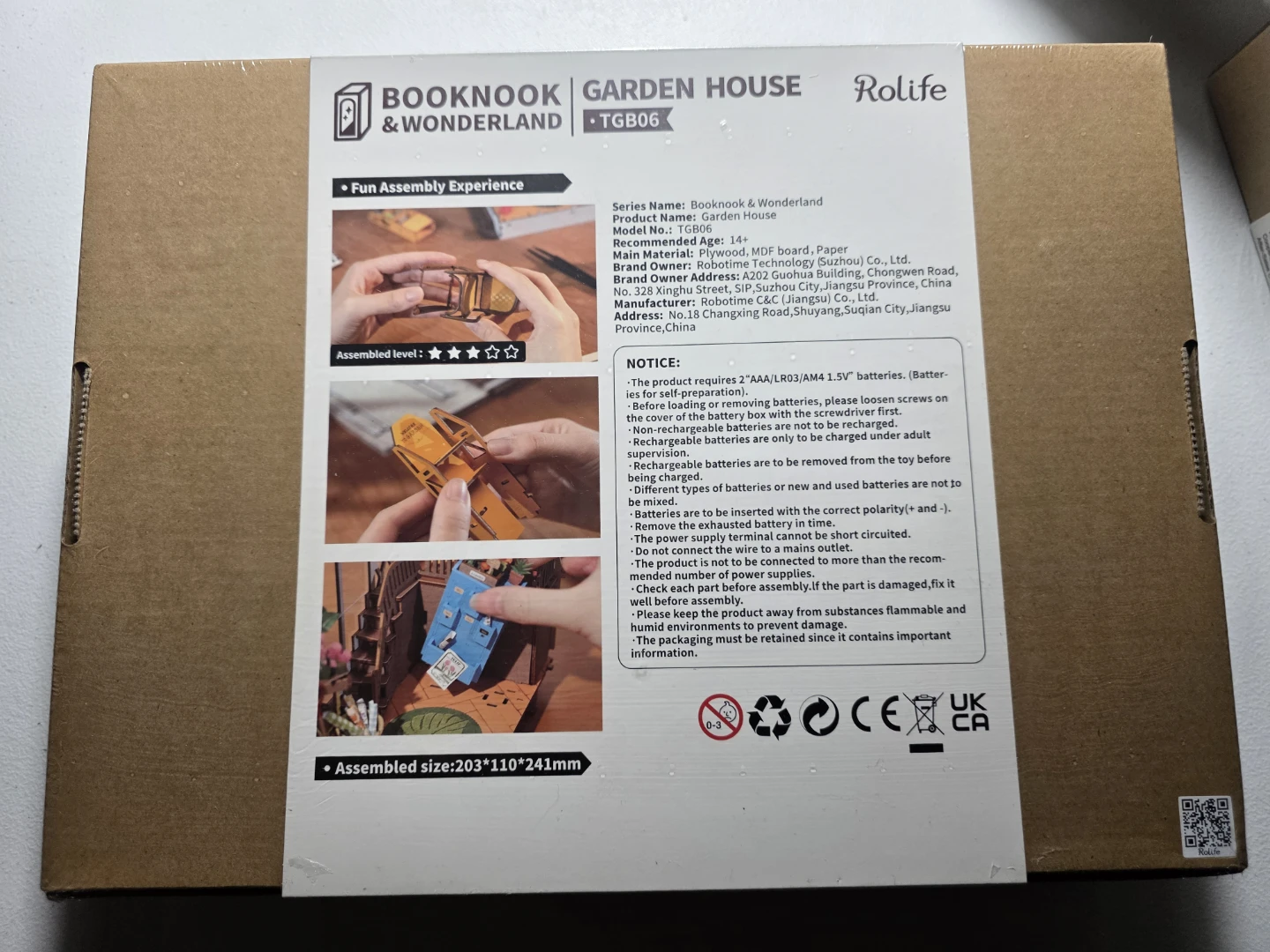Rolife Booknook & Wonderland Garden House DIY Miniature Kit - photo 2