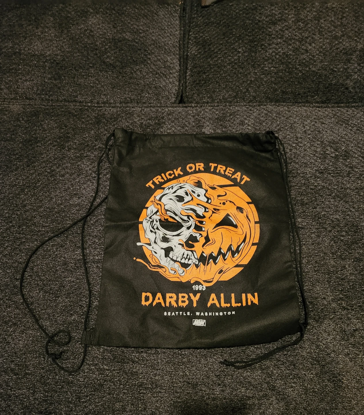 Darby Allin Trick or Treat Drawstring Bag