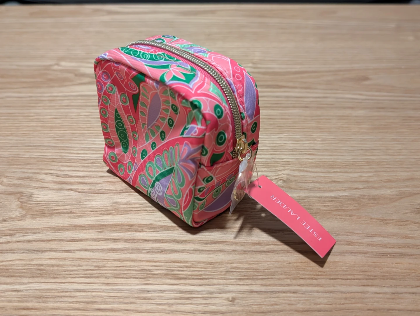 NEW: Estée Lauder Pink Paisley Cosmetic Pouch
