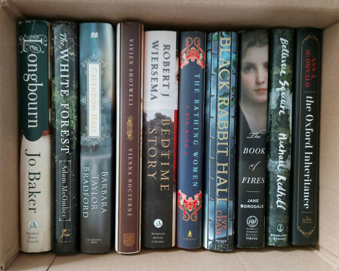 Lot of 10 Hardcover Fiction Books