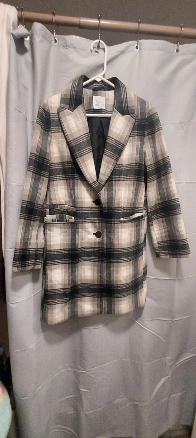 Women's Plaid Blazer