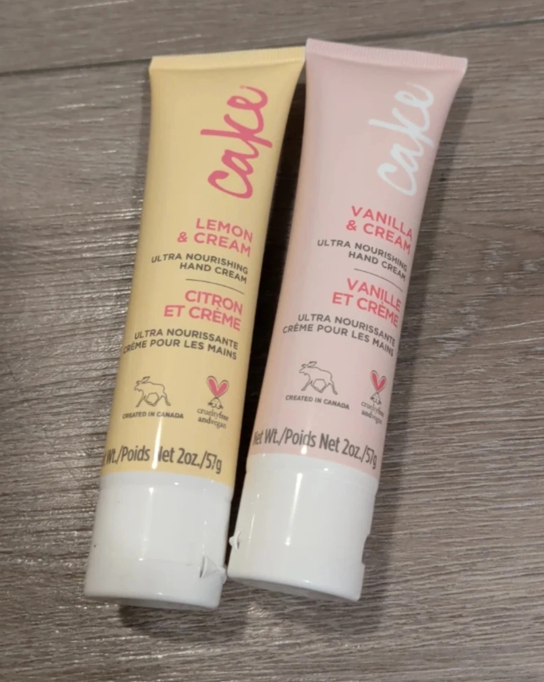 Cake Hand Cream Set - Lemon & Cream, Vanilla & Cream