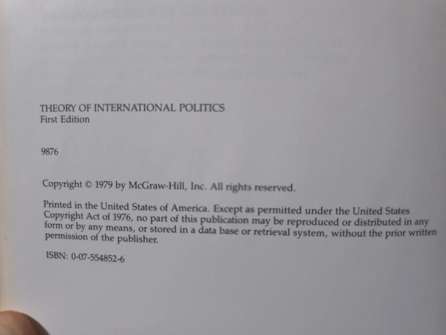 Theory of International Politics by Kenneth N. Waltz - photo 2