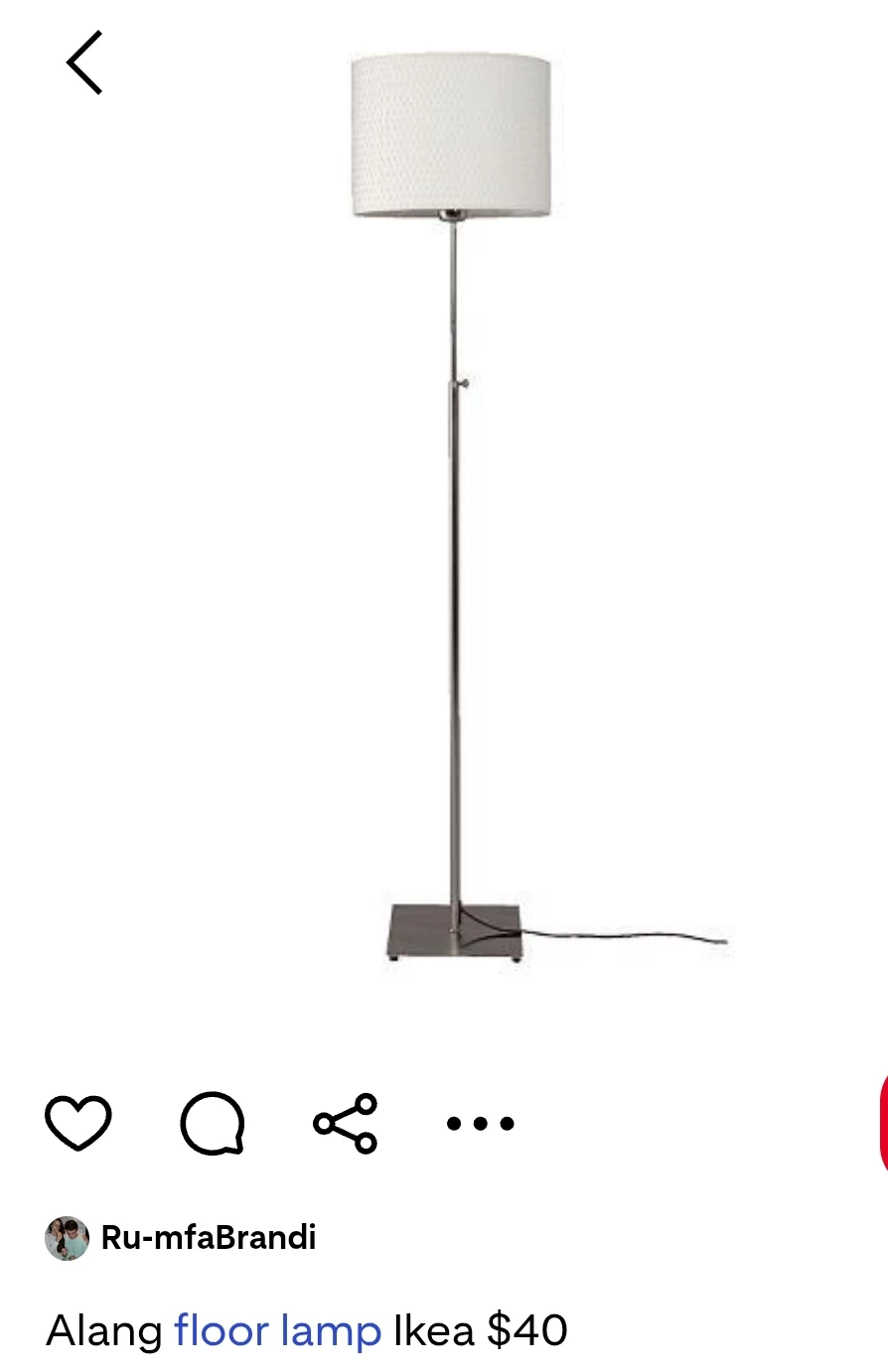 IKEA Alang  Drum Floor adjustable Lamp - photo 5
