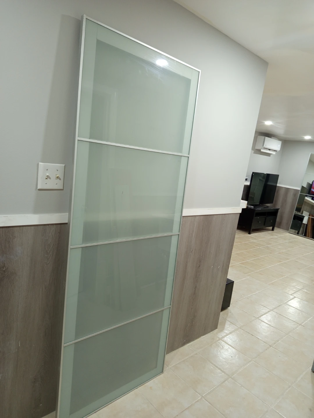 Sliding Wardrobe Door - Mirrored and Frosted Panels - photo 3
