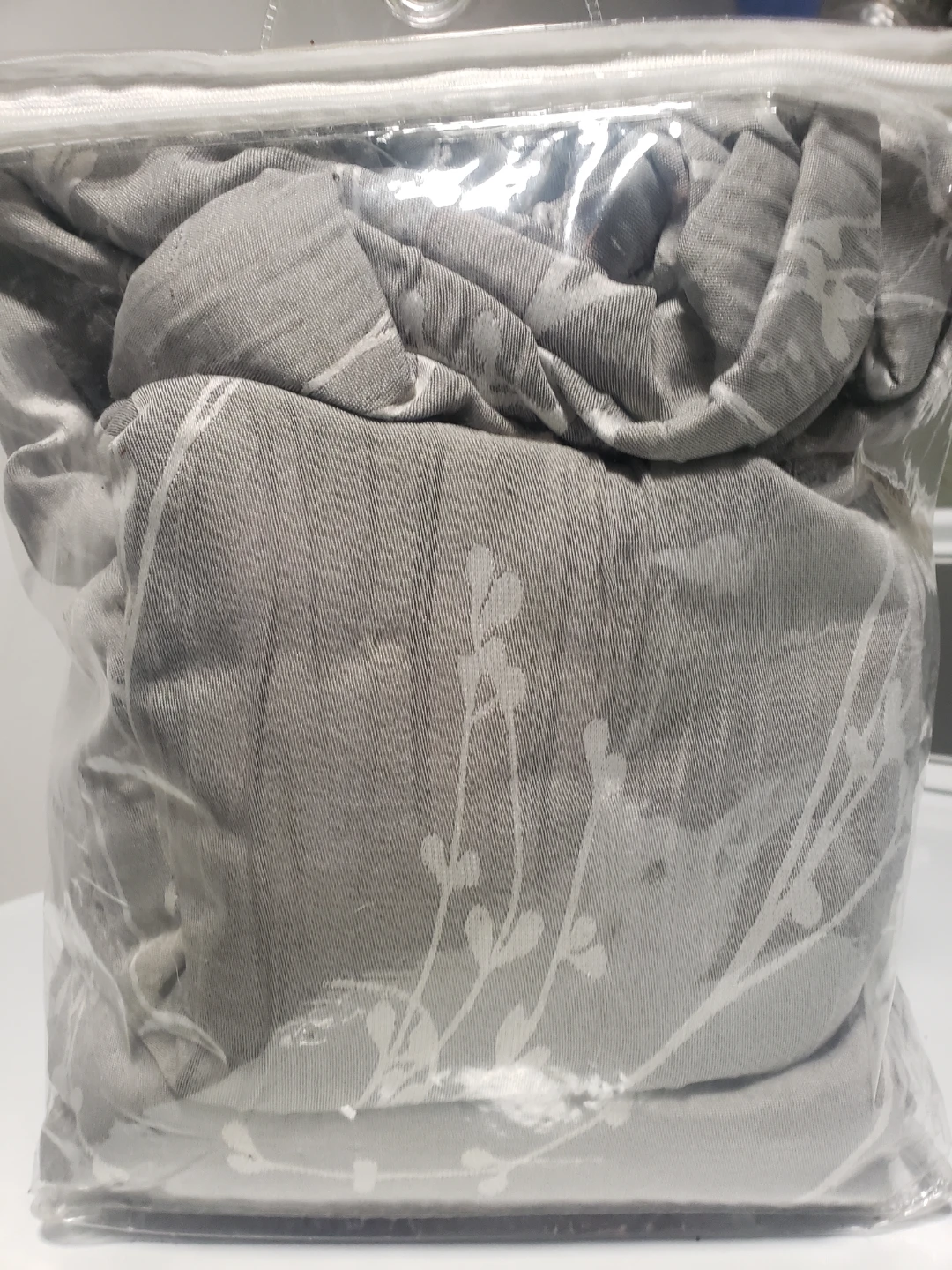 Grey Floral Pattern curtain Set - photo 2