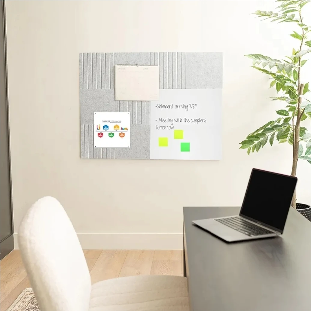 N'Cloud9 Felt Cork Board Tiles with Dry Erase Boards - photo 2