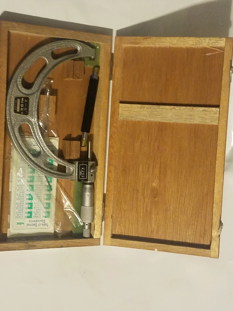 Vintage Micrometer Set in Wooden Case
