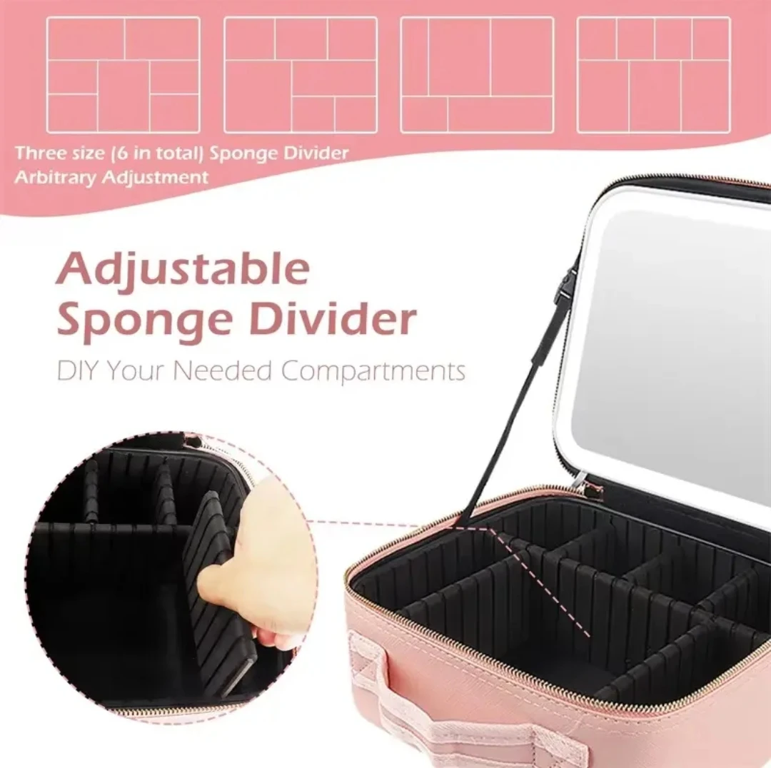 Pink Travel Cosmetic Makeup Bag - photo 4