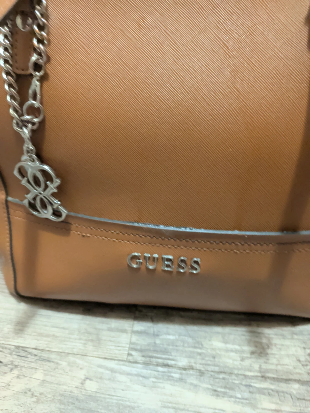 Guess Brown Tote Bag with Charm - photo 3