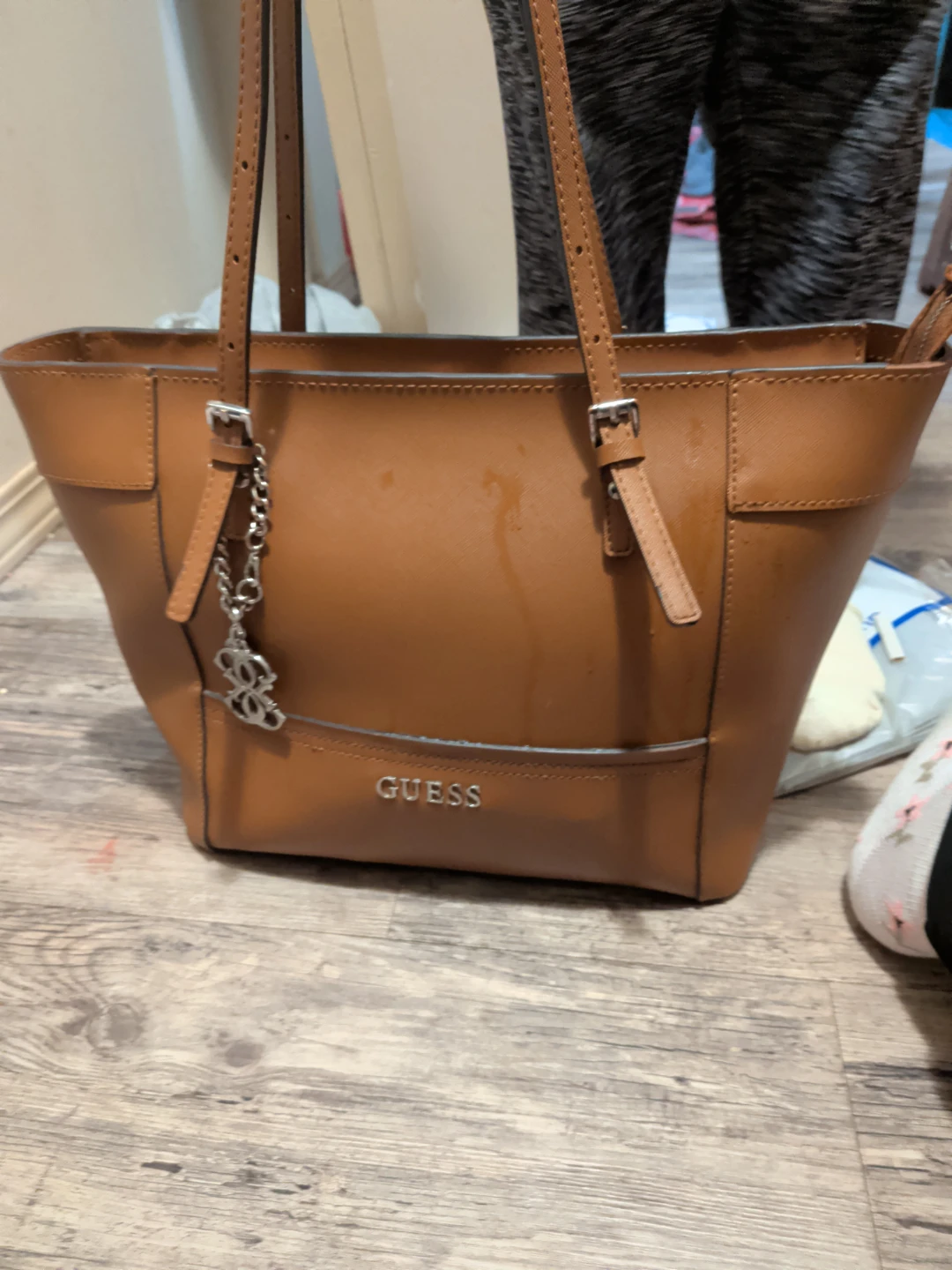 Guess Brown Tote Bag with Charm - photo 5