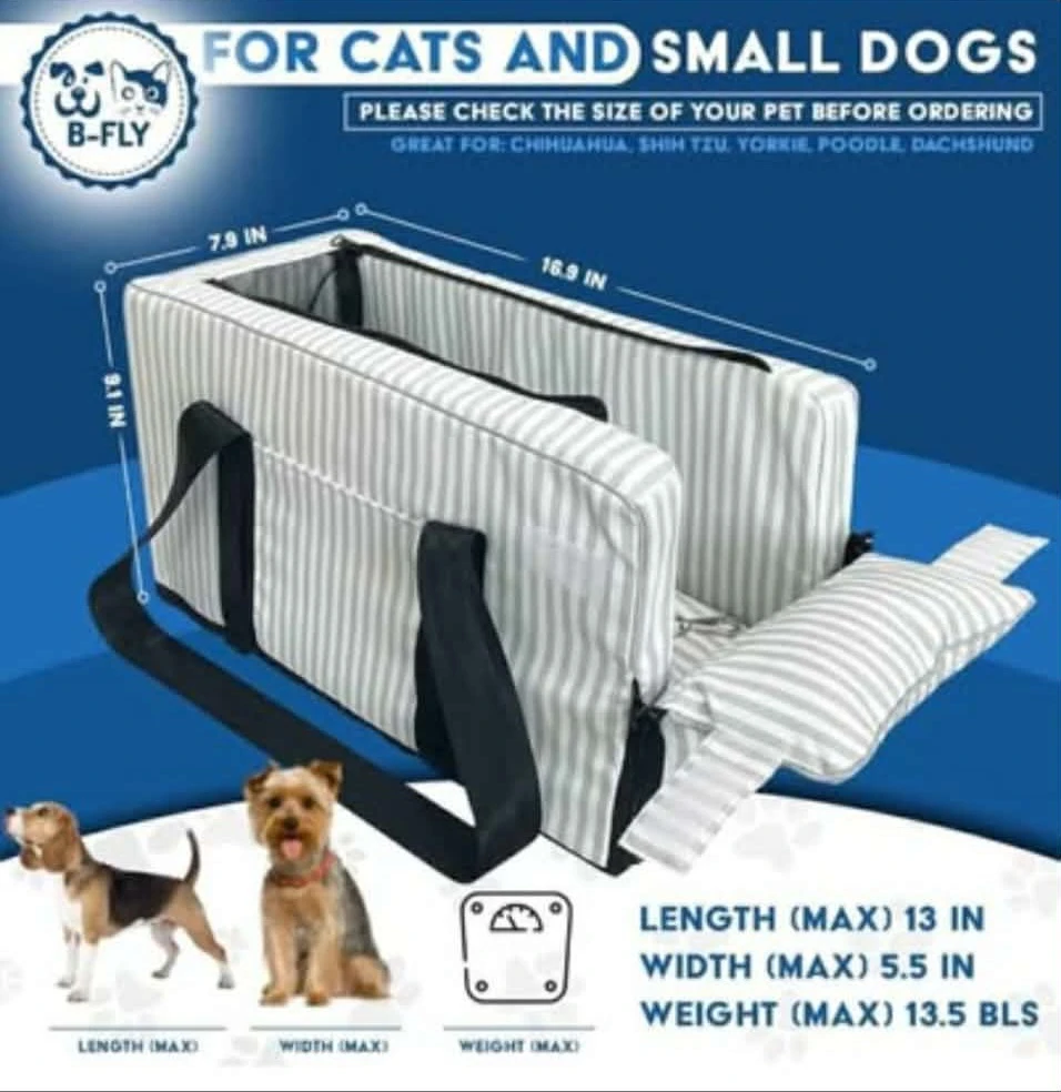 b-fly dog car seats for small dogs - with safety straps is ... - photo 5