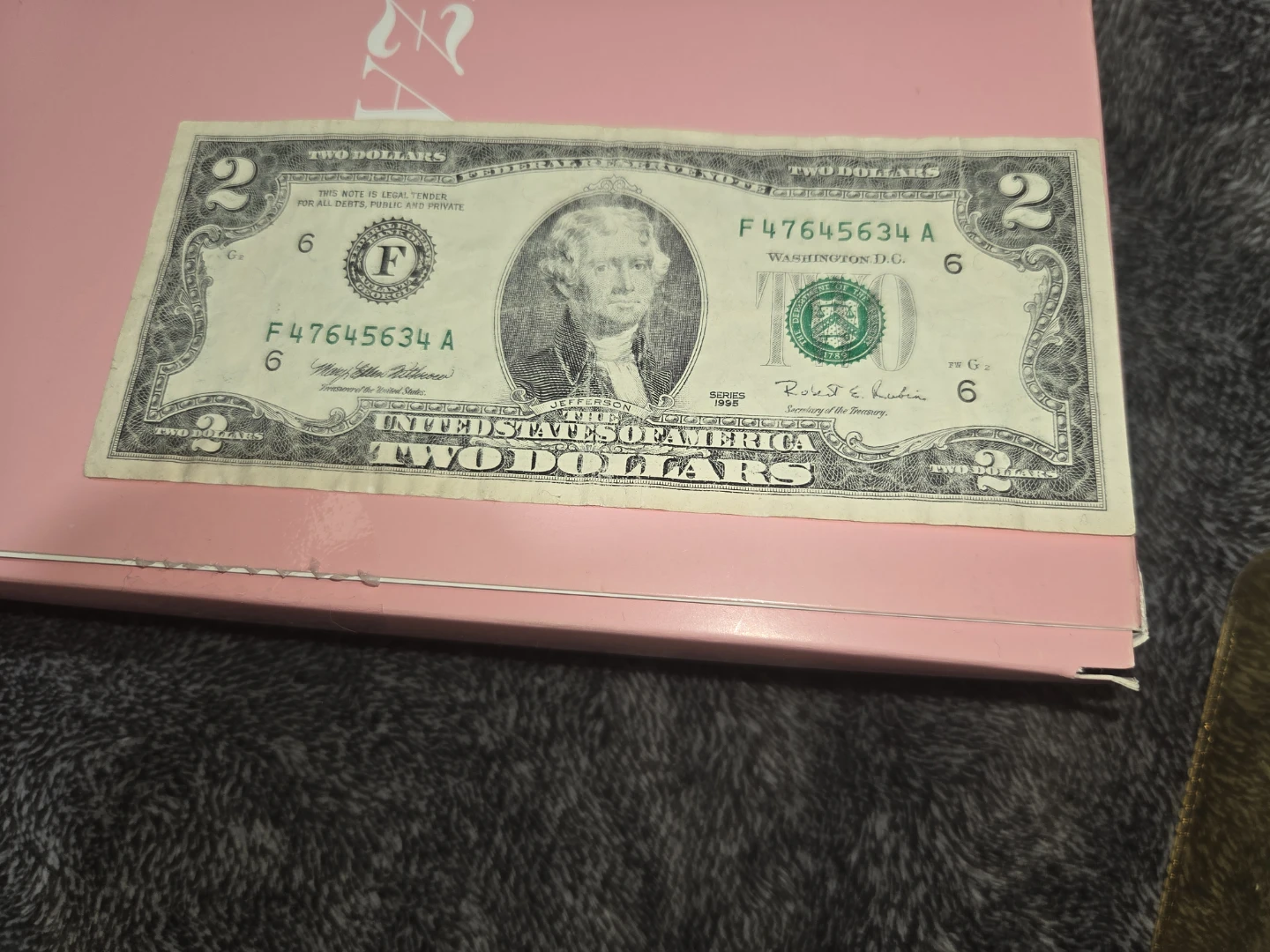 United States Two Dollar Bill