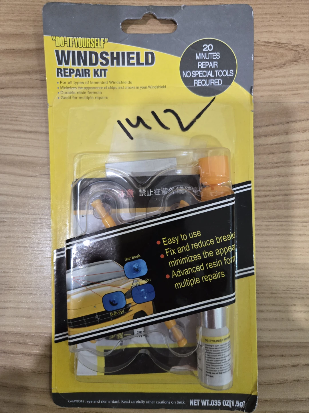 Do-It-Yourself Windshield Repair Kit