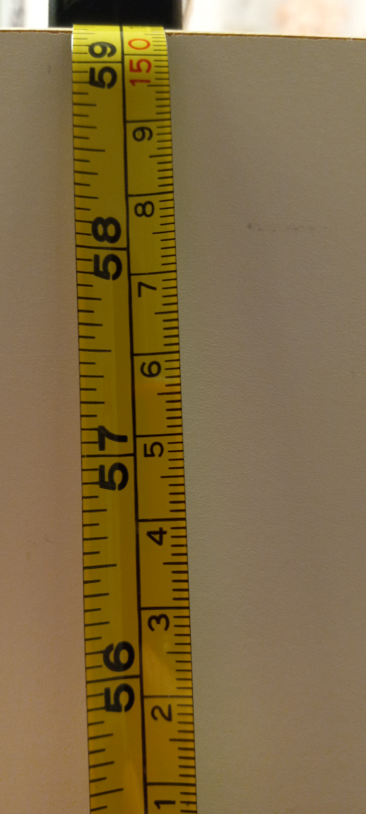 Cream coloured bookshelf with striped interior🏆 - photo 3